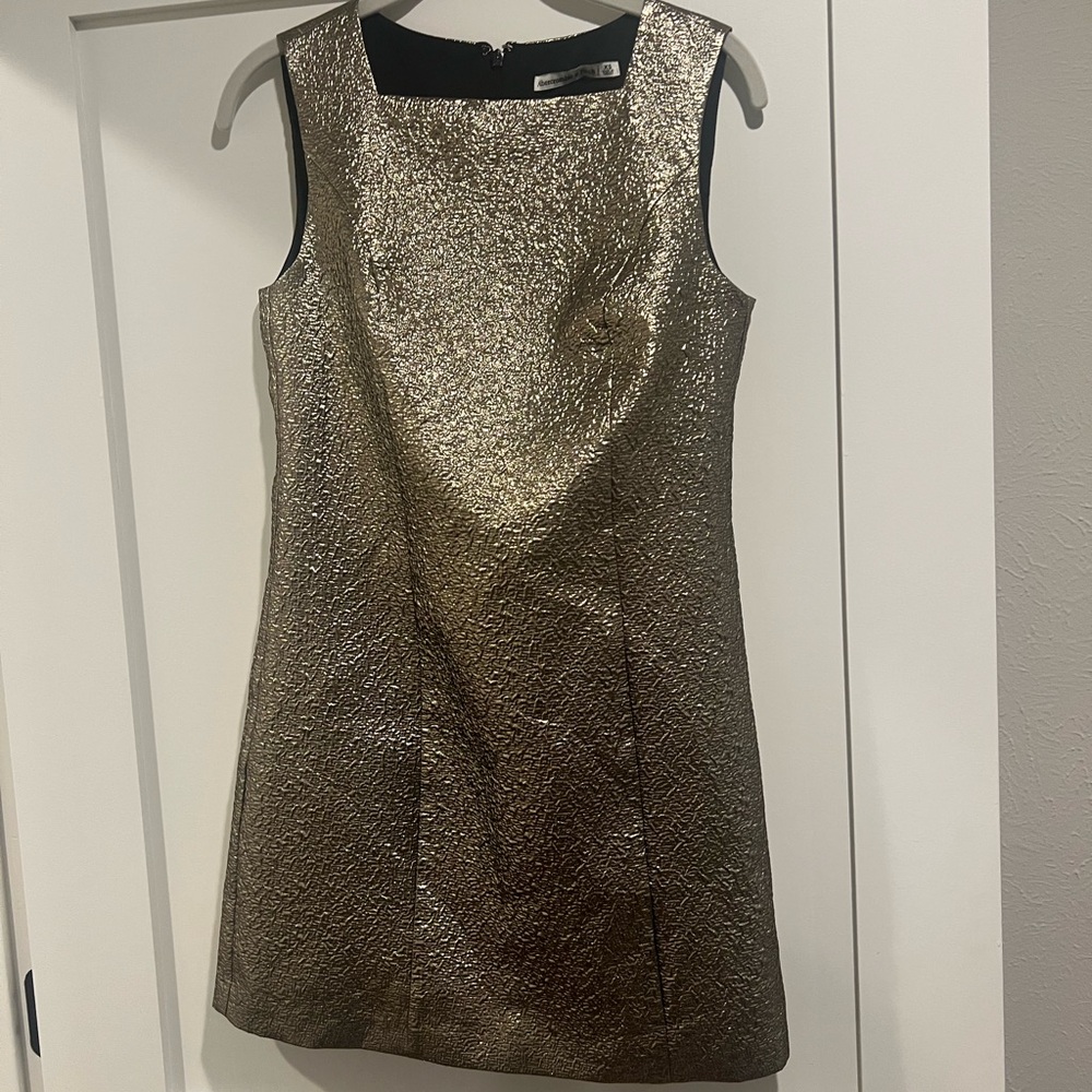 Abercrombie & Fitch Gold Mini Dress